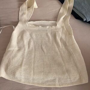 Zara Cream Knit Tank Top